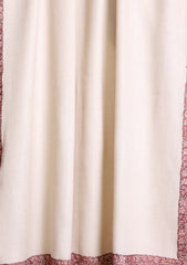 Pashmina Kashmiri Border Scarf D#30 - L Skin