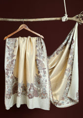 Pashmina Zari Jamawar Shawl D - 41 - Off White