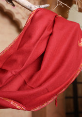 Pashmina Kashmiri Border Scarf D#19 - Maroon