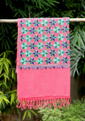 Pashmina Ari Work Scarf D - 05 - Pink