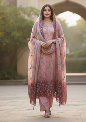 Formals - Riwaj - Imported Silk - 2 Pcs Suit - D#01 - P Maroon