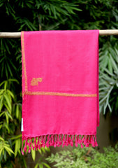 Pashmina Kashmiri kangri Scarf D - 13 - Sh Pink