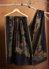 Pashmina Zari Jamawar Shawl D#05 - Black 3