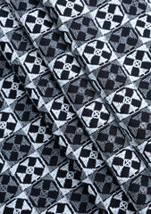Elite Men Embroidered Sequence Viscose Fabric - Black