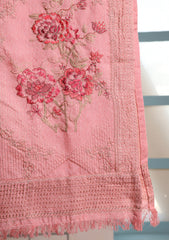 Karandi Embroidered Shawl D#15 - Pink