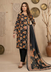 Winter - Rubaaiyat - D Prints - Marina 26 - Wool Shawl - RPM#11 - Black