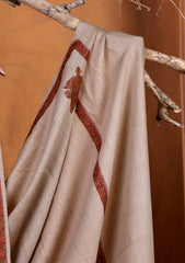 Pashmina Embroidered Border Shawl D#01 - Skin