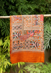 Pashmina Ari Work Scarf D - 26 - D Rust