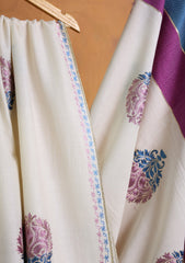 Pashmina Ari Work Shawl D#06 - Off White 1
