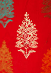 Pashmina Embroidered Shawl D - 180 - Red