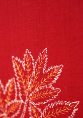 Pashmina Wool Needle Work Shawl D - 33 - Maroon