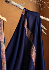 Pashmina Kashmiri Border Shawl D#130 - N Blue