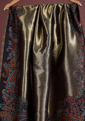 Pashmina Zari Jamawar Shawl D - 05 - Black