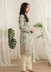 Lawn - Rubaaiyat - Chikankari 26 - Chiffon Dupatta - D#34 - Pista