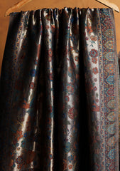 Pashmina Zari Jamawar Shawl D#49 - Black