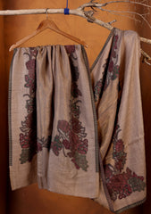 Pashmina Zari Jamawar Shawl D#05 - Skin