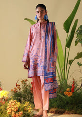Lawn - Sahar - Mirha 26 - SS1-26-18 - Blush Cobalt