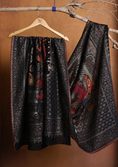 Pashmina Zari Jamawar Shawl D#02 - Black