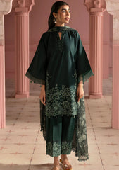 Lawn - Cross Stitch - Unstitched Premium 25 - VIRIDIAN GREEN