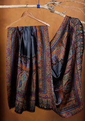 Pashmina Zari Jamawar Shawl D#04 - Black