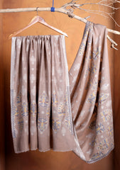 Pashmina Jamawar Shawl D#161 - Brown