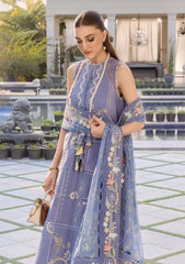 Lawn - Crimson - Flow Unstitched 26 - CFD#1B - FLORAL SERENITY