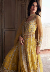 Formals - Zaha - Gossamer - Unstitched Wedding - Festive 25 - ZC#02 - SURAJ MUKHI