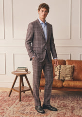 Ermenegildo Zegna Giacche Wool & Silk Fabric - G Brown
