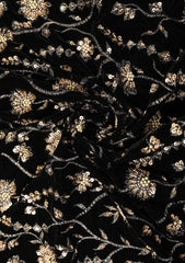 Embroidered Velvet Sitari Work - ASPL#132