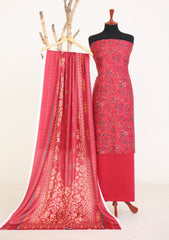 Winter - Rubaaiyat - D Prints - Marina 26 - Wool Shawl - RPM#15 - Pink