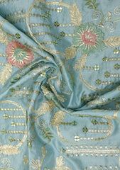 Indian Georgette Raw Silk Resham Dhaga Zari And Gotta Work - ASPL#135