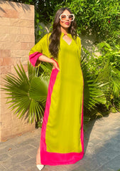 Pret - Manahils - Allechant 25 - Pop of Pink kaftan