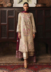Winter Collection - Qalamkar - Qlinekari - Linen 24 - QLK24#01 - Faye
