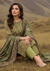 Winter - Riwaj - Printed Marina - 3 Pcs - Wool Shawl 25 - D#82