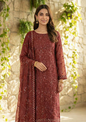 Formals - Riwaj - Fancy Bamber Chiffon - 2 Pcs Suit - CBD#01 - Maroon