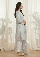 Lawn - Rubaaiyat - Digital Printed 26 - 2 By 2 - D#27 - L Grey