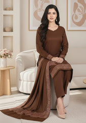 Winter - Riwaj - Pashmina Jamawar Suit - Patch Work - D#02 - Multi