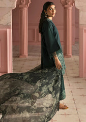 Lawn - Cross Stitch - Unstitched Premium 25 - VIRIDIAN GREEN