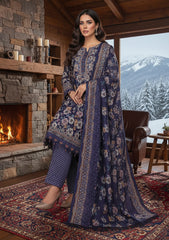 Winter - Riwaj - Printed Marina - 3 Pcs - Wool Shawl 25 - D#35