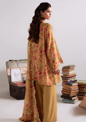 Winter - Cross Stitch - Linen Unstitched 25 - LIN#107 - MUSTARD ORCHID