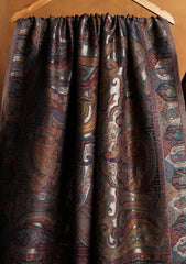 Pashmina Zari Jamawar Shawl D#50 - Black