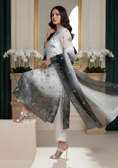 Formals - Riwaj - Imported Silk - 2 Pcs Suit - D#01 - F Green