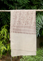 Pashmina Ari Work Shawl D - 202 - Skin