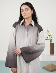 Pret - Moven - Long Omre Tunic Dress - Brown & Off White