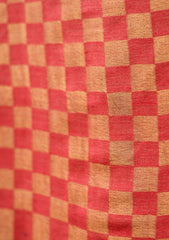 Pashmina Check Shawl D - 04 - G Red