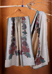 Pashmina Zari Jamawar Shawl D#05 - L Ferozi 1