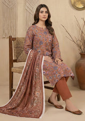 Winter - Rubaaiyat - D Prints - Marina 26 - Wool Shawl - RPM#01 - Rust