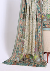 Winter - Riwaj - Printed Pashmina - 3 Pcs Suit - D#06 - F Skin