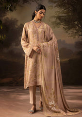 Winter - Riaz Arts - Neelum - Self Jacquard Leather Peach - NL25#09