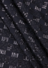 Elite Men China Boski Sequence Embroidered 6 Pound - Black